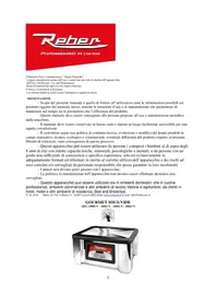 Notice Reber 10063 N Appareils à emballage sous vide