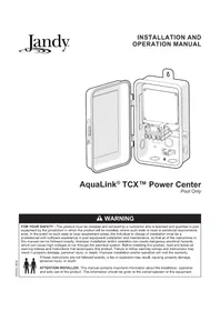 Notice Jandy AQUALINK TCX Maison intelligente