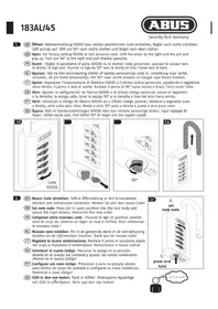 Notice ABUS 183AL/45 Serrure