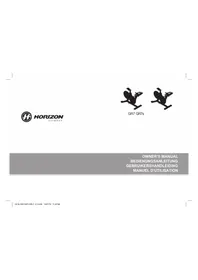 Notice Horizon GR7 Formateur de vélo d'intérieur