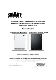 Notice Summit CT663BKBIIFADA Réfrigérateur