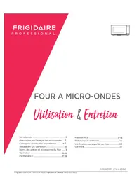 Notice FRIGIDAIRE PMBS3080BF Four