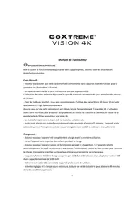 Notice GoXtreme VISION 4K Sportscam