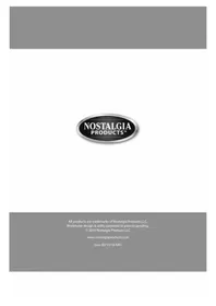 Notice Nostalgia SP660SERIES Machine à popcorn