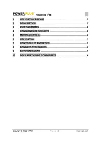 Notice PowerPlus POWX910 Palan