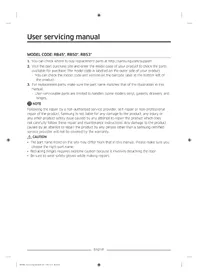 Notice SAMSUNG RB50DG6320B1 Congélateur