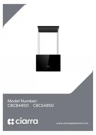 Notice CIARRA CBCB4850 Hotte