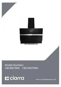 Notice CIARRA CBCB6736N Hotte