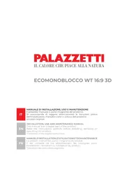 Notice Palazzetti ECOMONOBLOCCO WT 16:9 3D Poêle