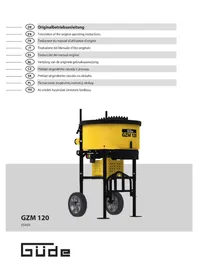 Notice Güde GZM 120 Mélangeur de ciment