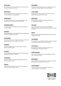 Notice IKEA ÅRSUNDA 305.358.97 Chaise