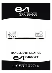 Notice EA 7360BT Recepteur