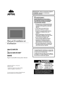 Notice Jøtul GI 645 DV ASTRID Cheminée