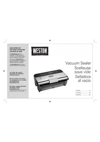 Notice Weston 65-1601-W Appareils à emballage sous vide