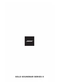 Notice BOSE SOLO SOUNDBAR 2 Système home cinéma