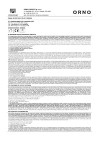 Notice ORNO OR-AE-13232 Prise murale