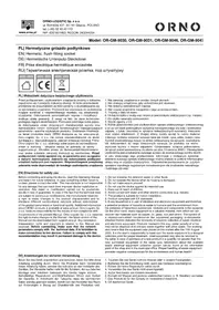 Notice ORNO OR-GM-9031 Prise murale