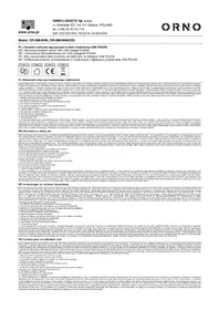 Notice ORNO OR-GM-9040 Prise murale