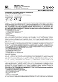 Notice ORNO OR-GM-9042 Prise murale