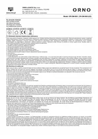 Notice ORNO OR-GM-9001 Prise murale