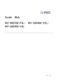 Notice i-PRO WV-U85402-V2L Caméra de surveillance