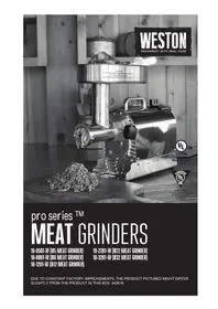 Notice Weston PRO SERIES 10-1201-W Hachoir