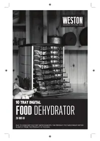 Notice Weston 28-1001-W Déshydrateur alimentaire