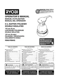 Notice RYOBI RB61G Polisseuse