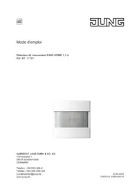Notice JUNG BTLC17181217 Détecteur de mouvements