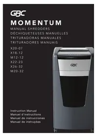 Notice GBC MOMENTUM X26-32 Destructeur de document
