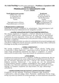 Notice Huslog EMX-190124 USB hub