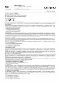 Notice ORNO OR-CR-230 Commutateur