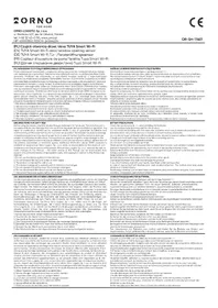 Notice ORNO OR-SH-17601 Capteur de porte / fenêtre