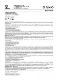Notice ORNO OR-CR-204 Détecteur de mouvements