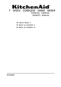 Notice KITCHENAID KHMR700 Mixeur plongeant