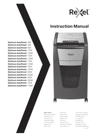 Notice REXEL OPTIMUM AUTOFEED+ 150M Destructeur de document