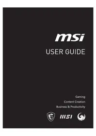 Notice MSI STEALTH 14 STUDIO Ordinateur portable