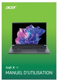 Notice ACER SWIFT X 14 Ordinateur portable