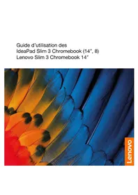Notice LENOVO IDEAPAD SLIM 3 CHROMEBOOK Ordinateur portable