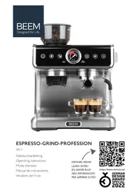 Notice BEEM ESPRESSO GRIND PROFESSION Machine à café