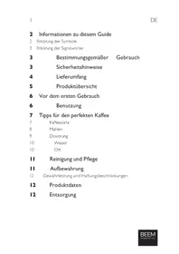 Notice BEEM GRIND-2-GO Moulin à café