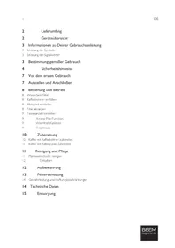 Notice BEEM FRESH AROMA INTENSE Machine à café