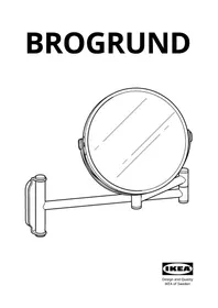 Notice IKEA BROGRUND 303.285.29 Mirroir