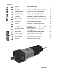 Notice Mafell FM 1650 NC-LO Fraiseuse