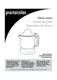 Notice PROCTOR SILEX 66340 Extracteur de jus