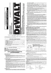 Notice DEWALT DWD520 Marteau