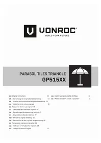 Notice Vonroc GP515XX Parasol