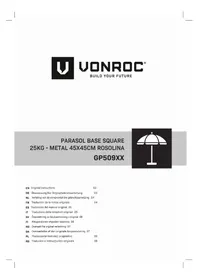 Notice Vonroc GP509XX Parasol