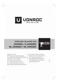 Notice Vonroc CG502DC Pistolet à colle