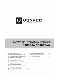 Notice Vonroc CD825AA Batterie